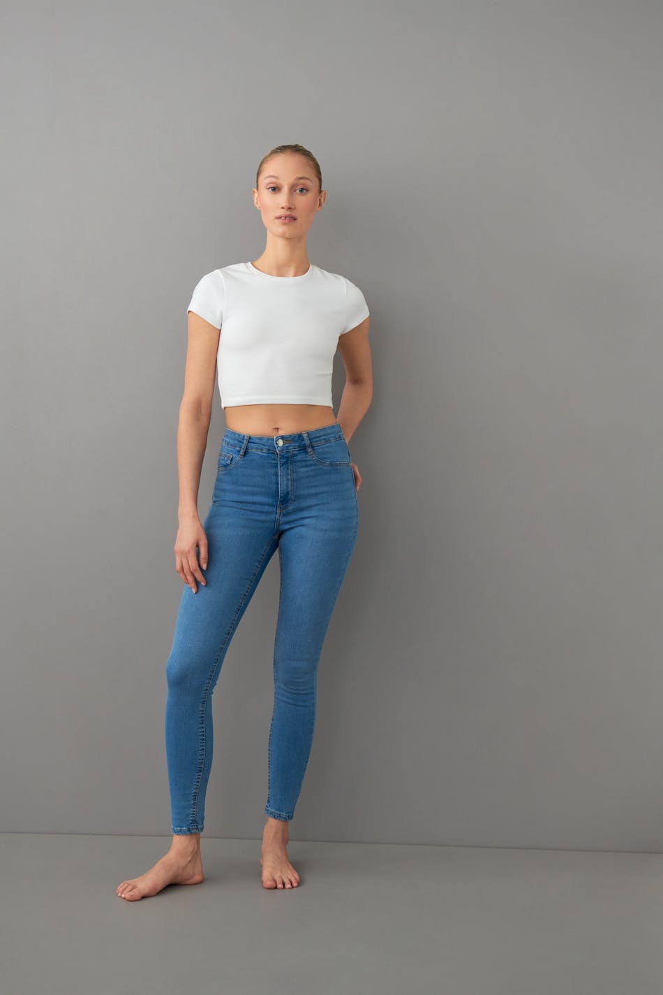 high waist jeans