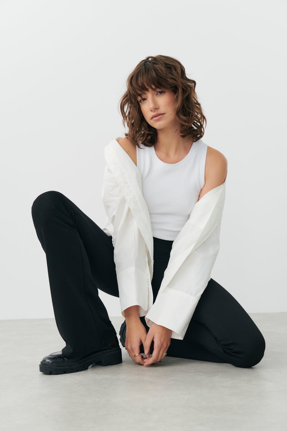 Flare tall trousers