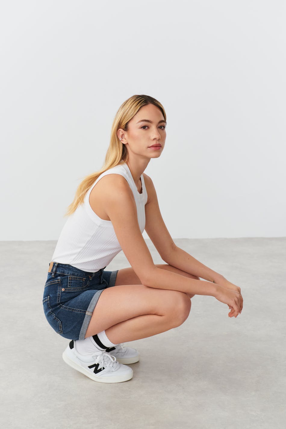 Molly denim shorts