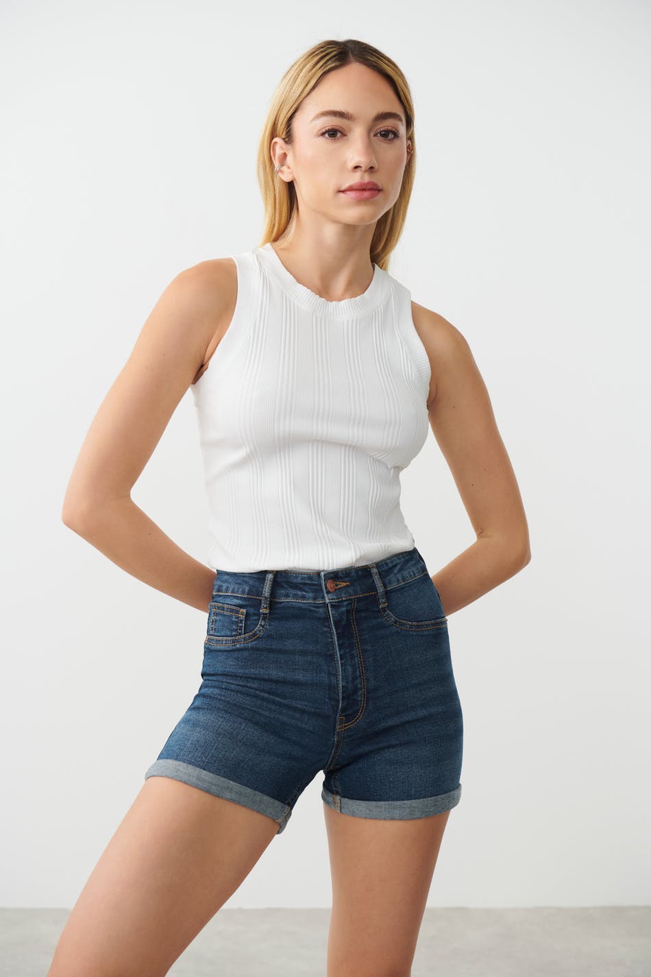 Molly denim shorts