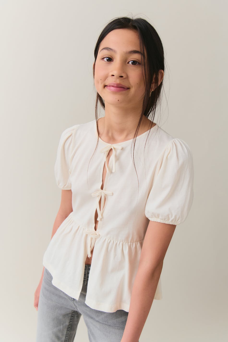 Y puff sleeve top