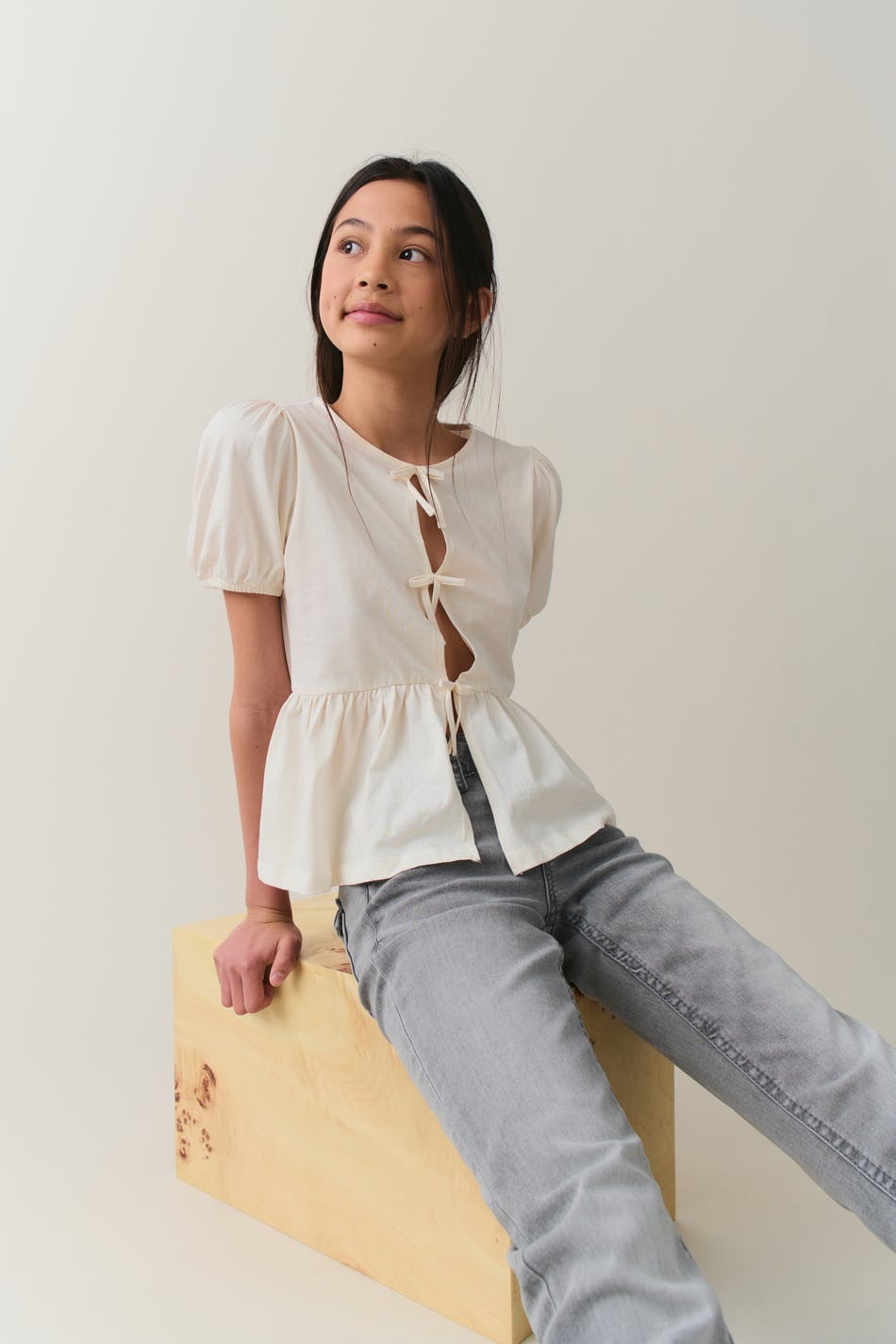 Y puff sleeve top