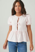Y puff sleeve top