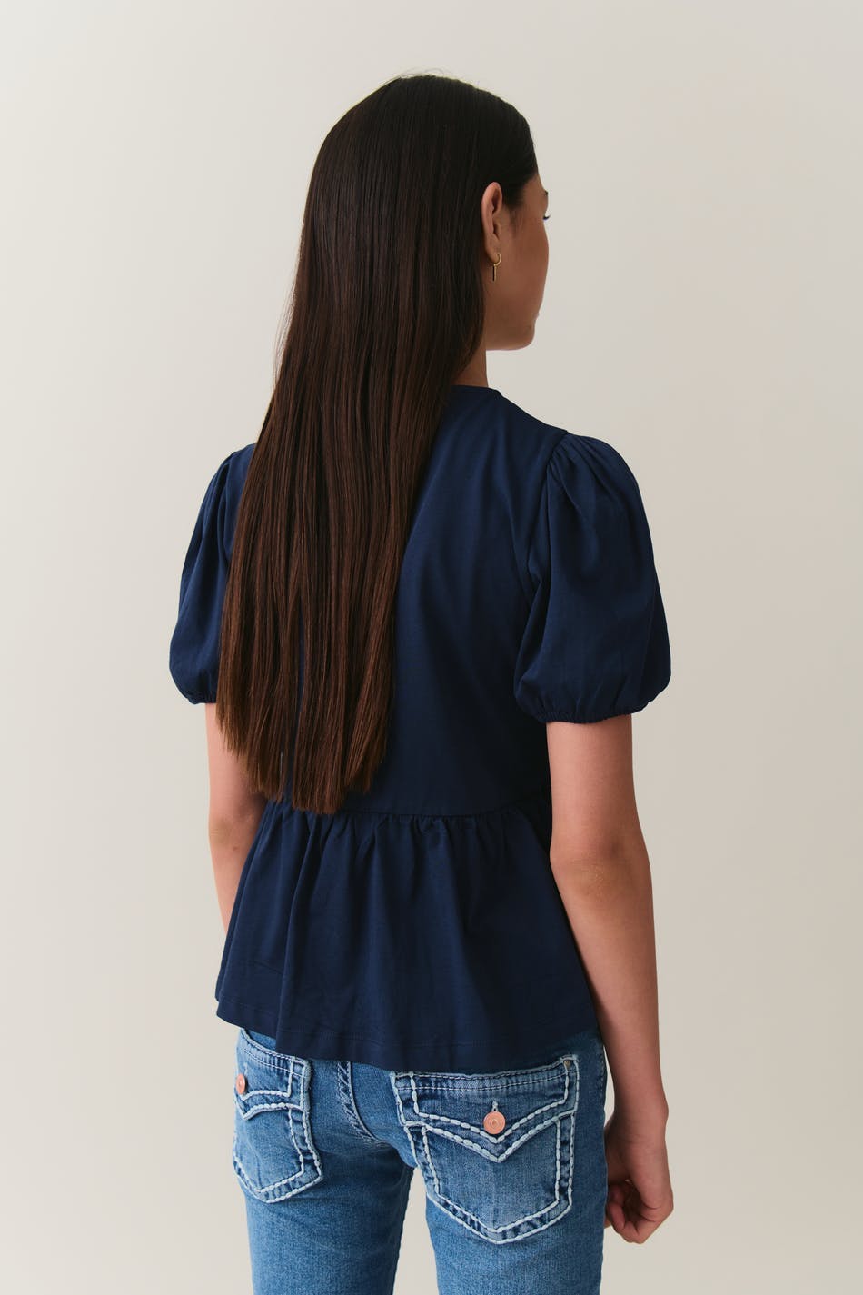 Y puff sleeve top