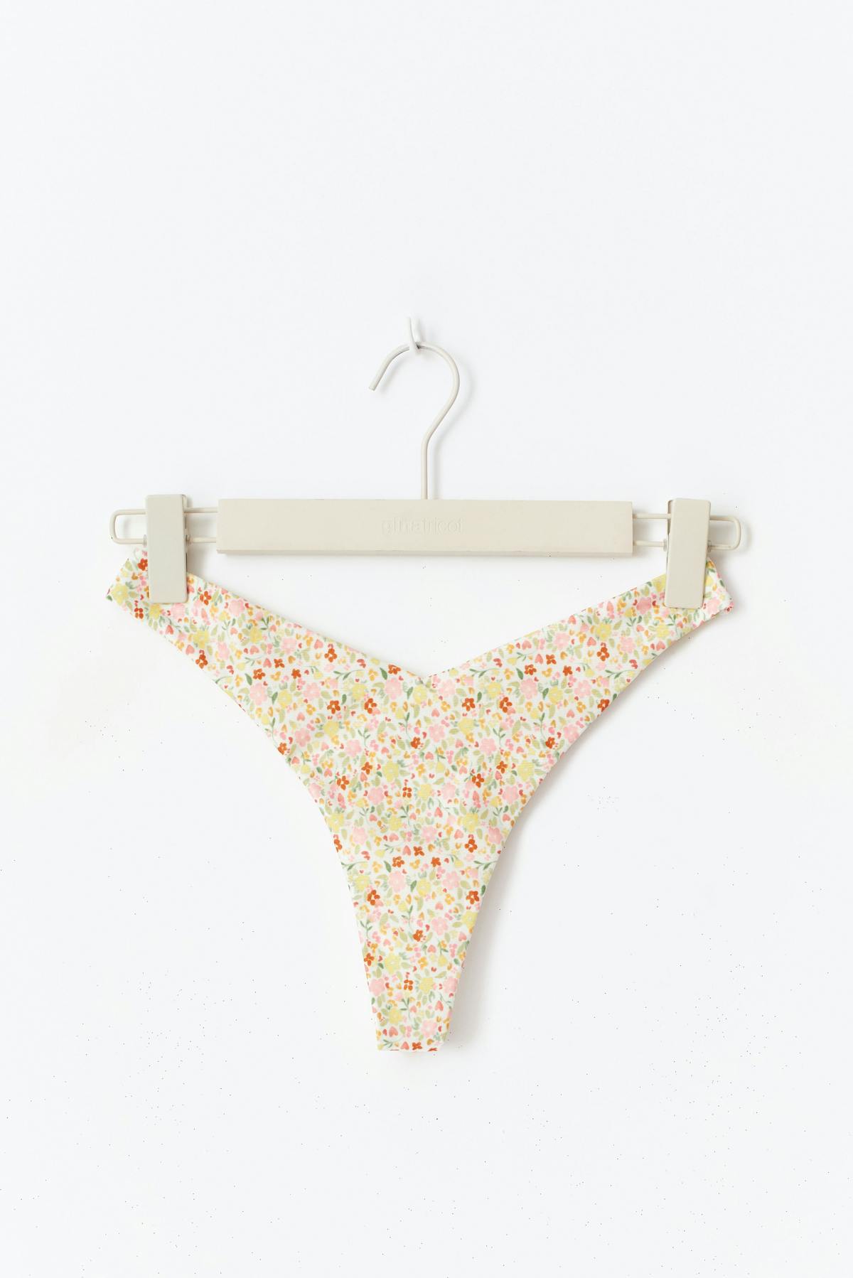 High bikini thong