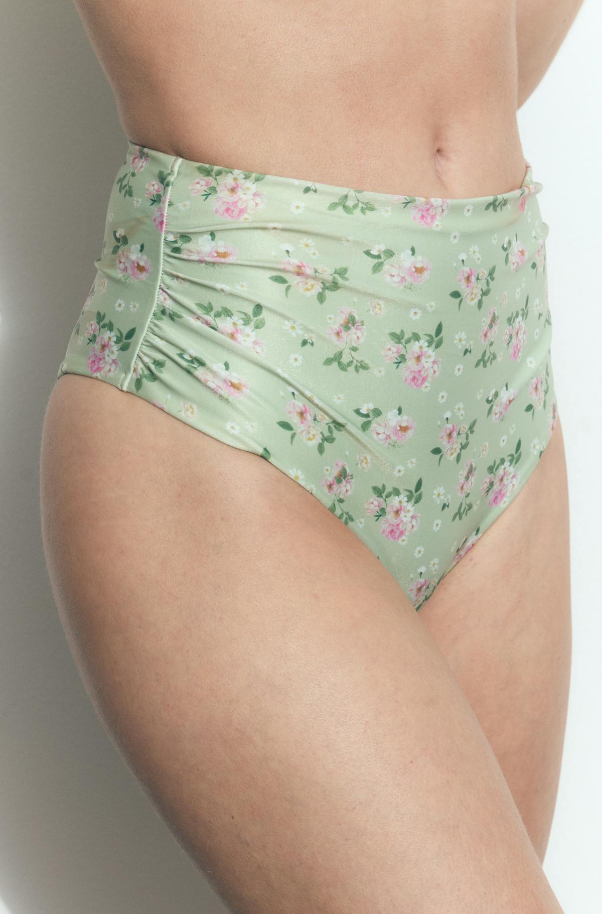 High waist bikini brief