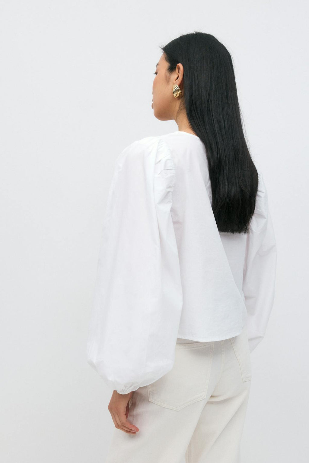 Tie blouse