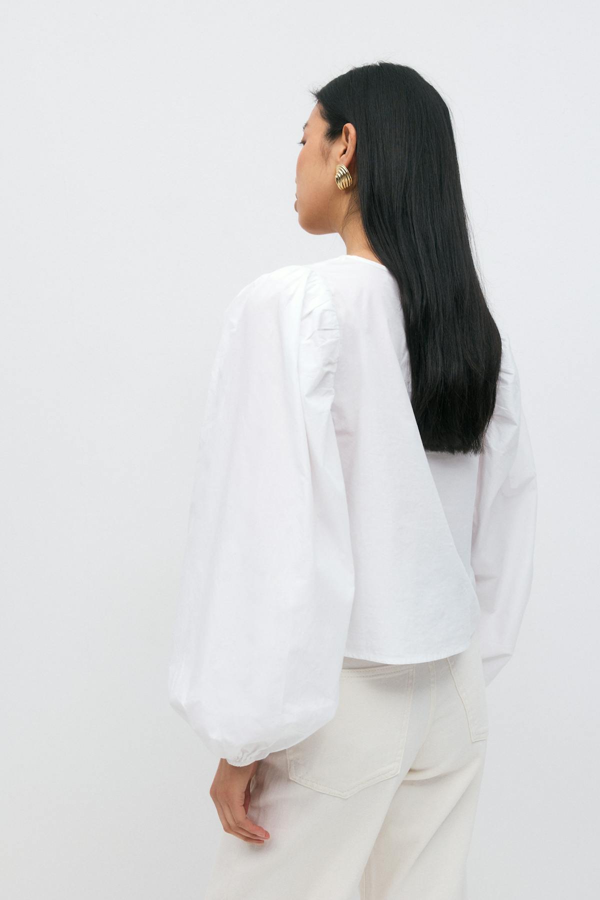 Tie blouse