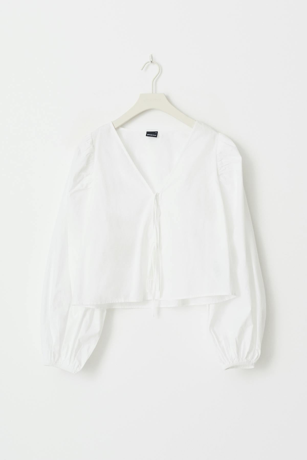 Tie blouse