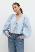 Tie blouse