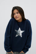 Y knitted star sweater