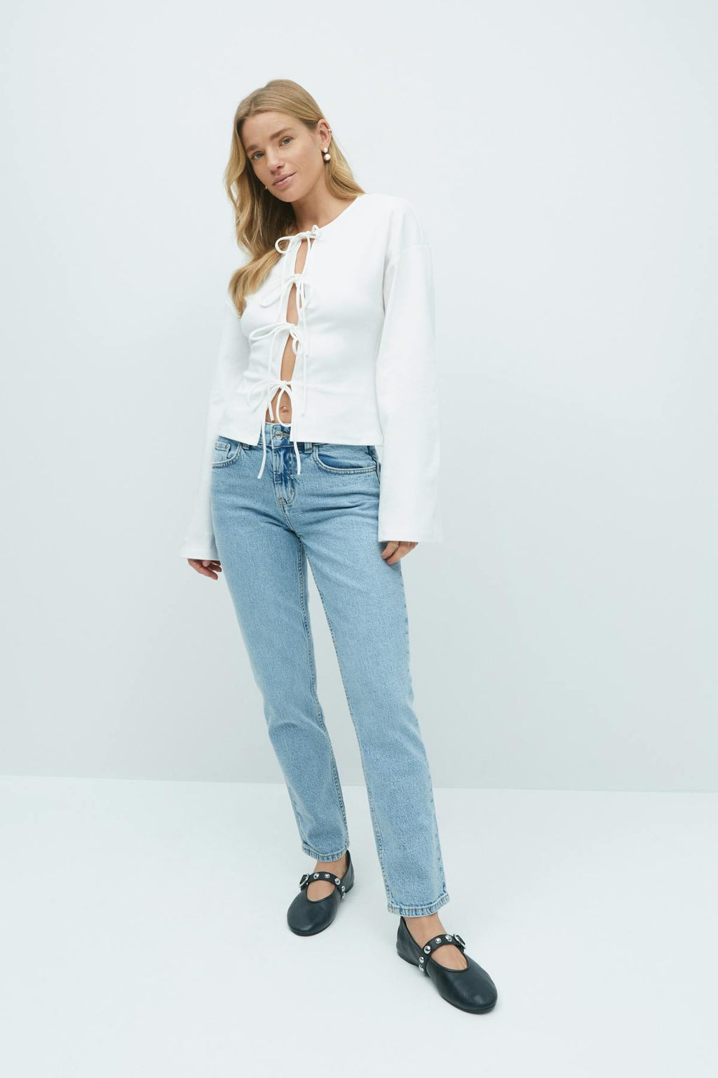 Slim straight jeans