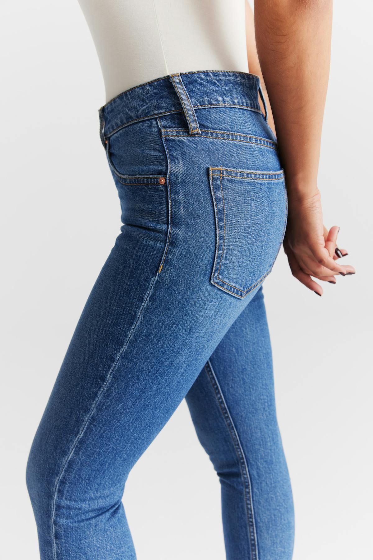 Slim straight jeans