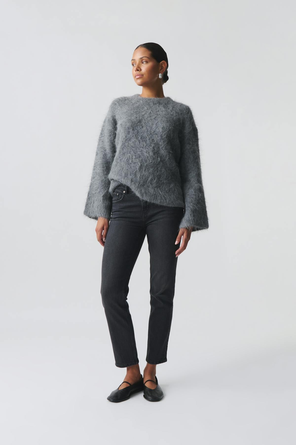 Slim straight jeans