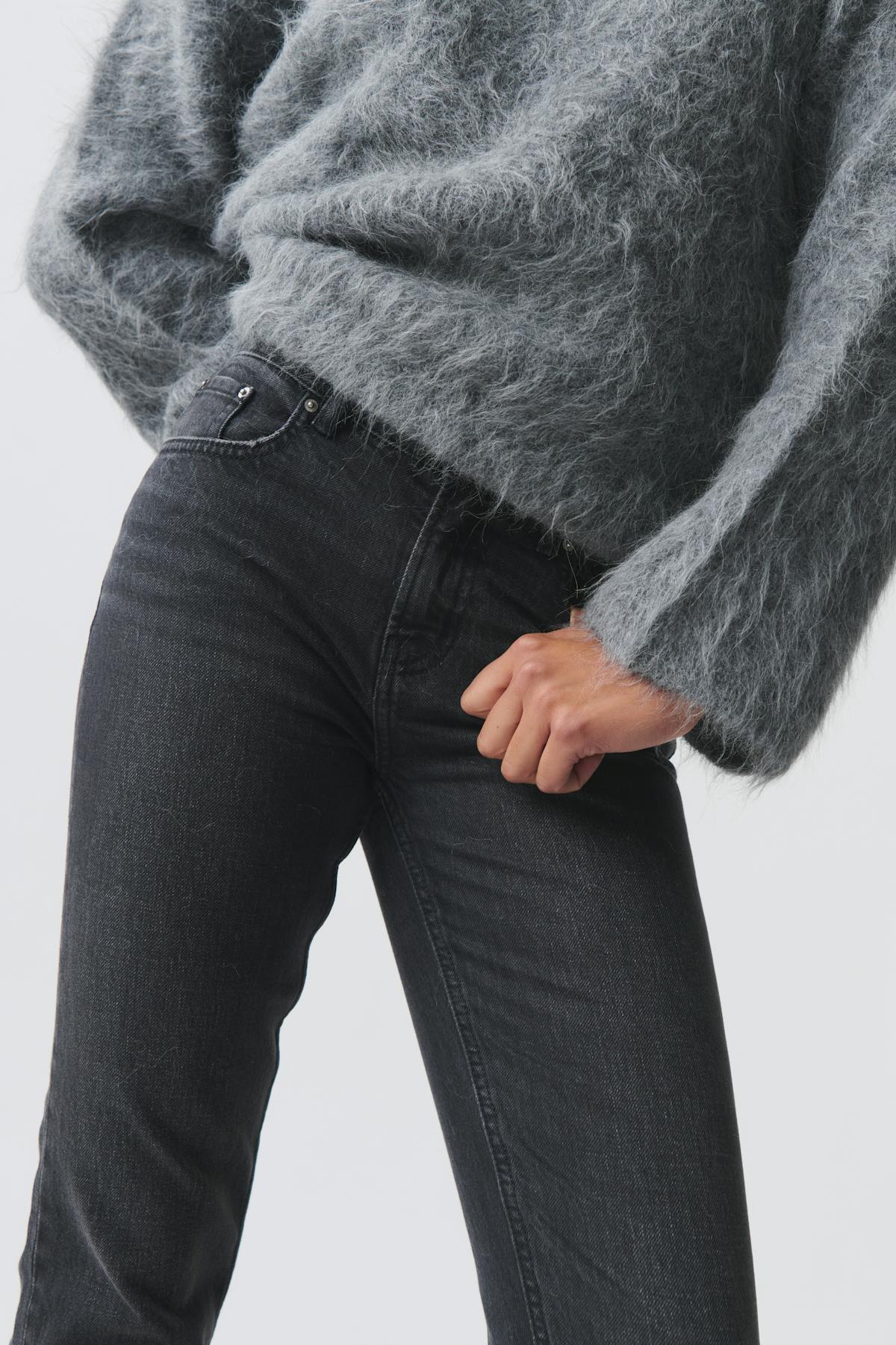Slim straight jeans