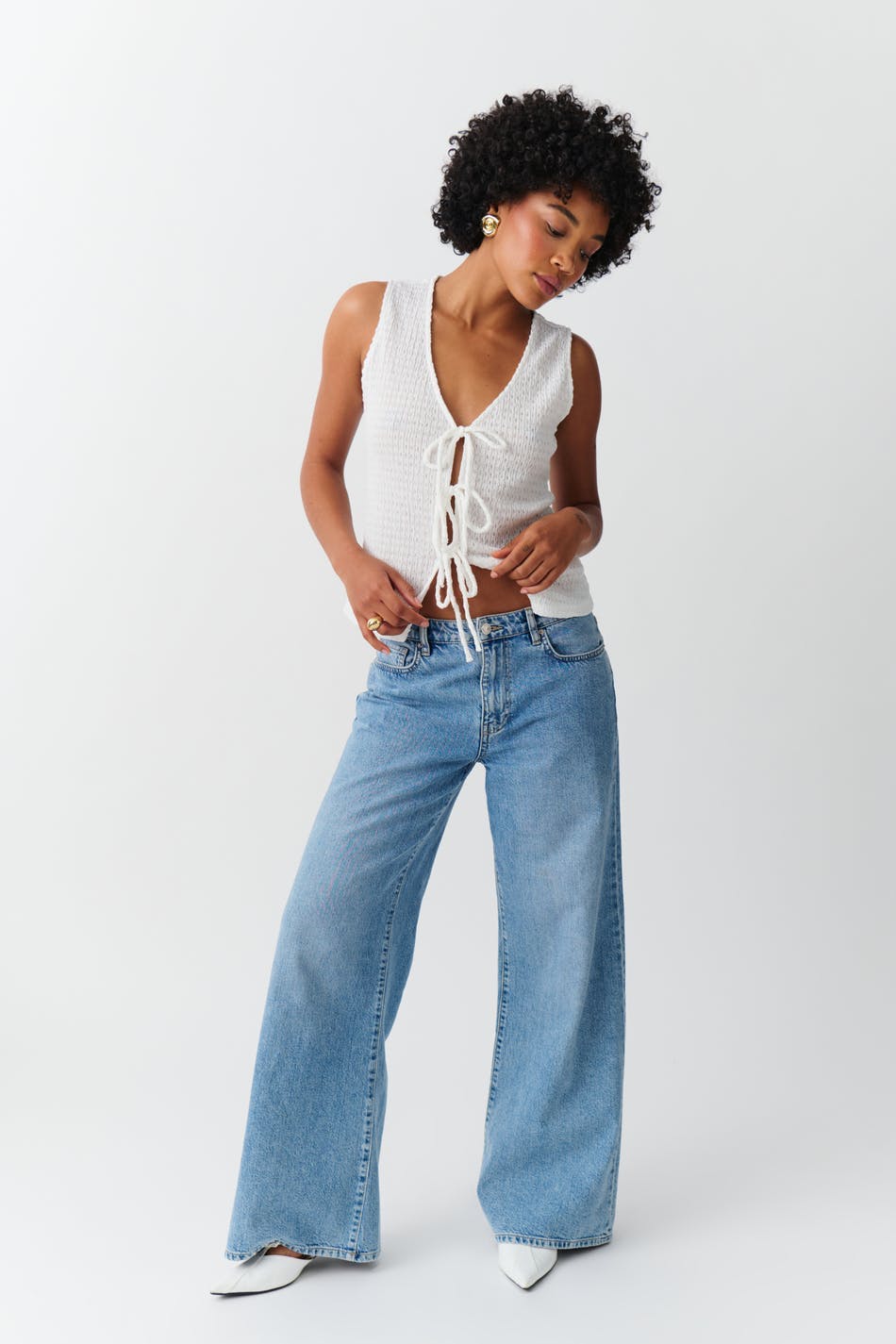 Tie front top
