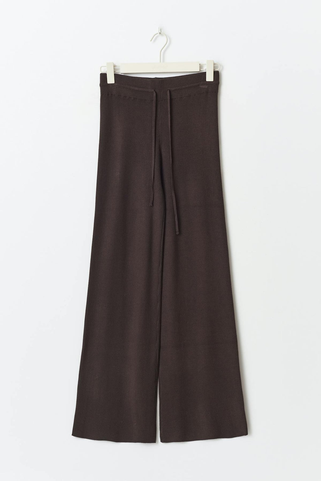 Knitted rib trousers