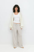 Striped soft trousers