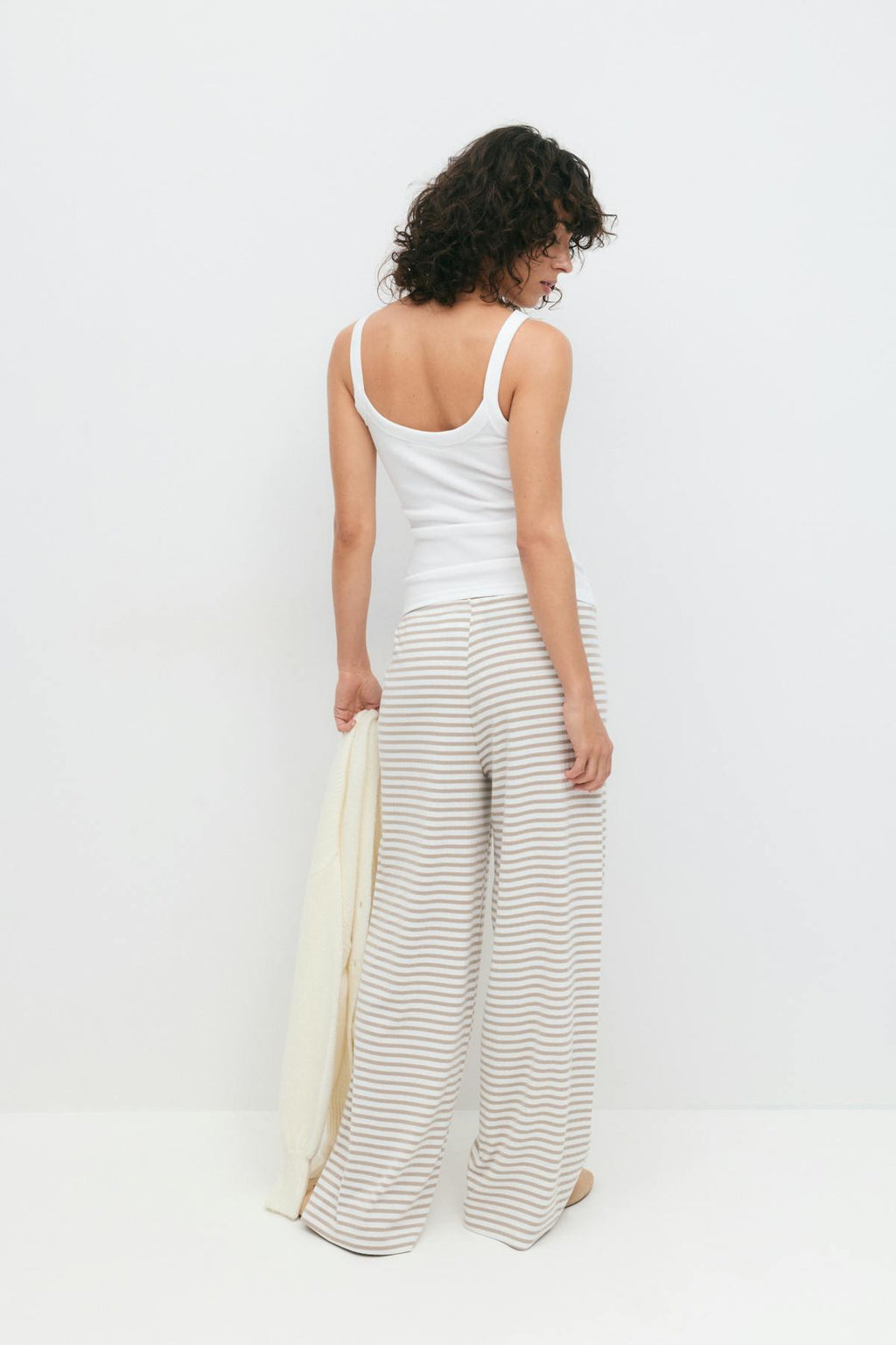 Striped soft trousers