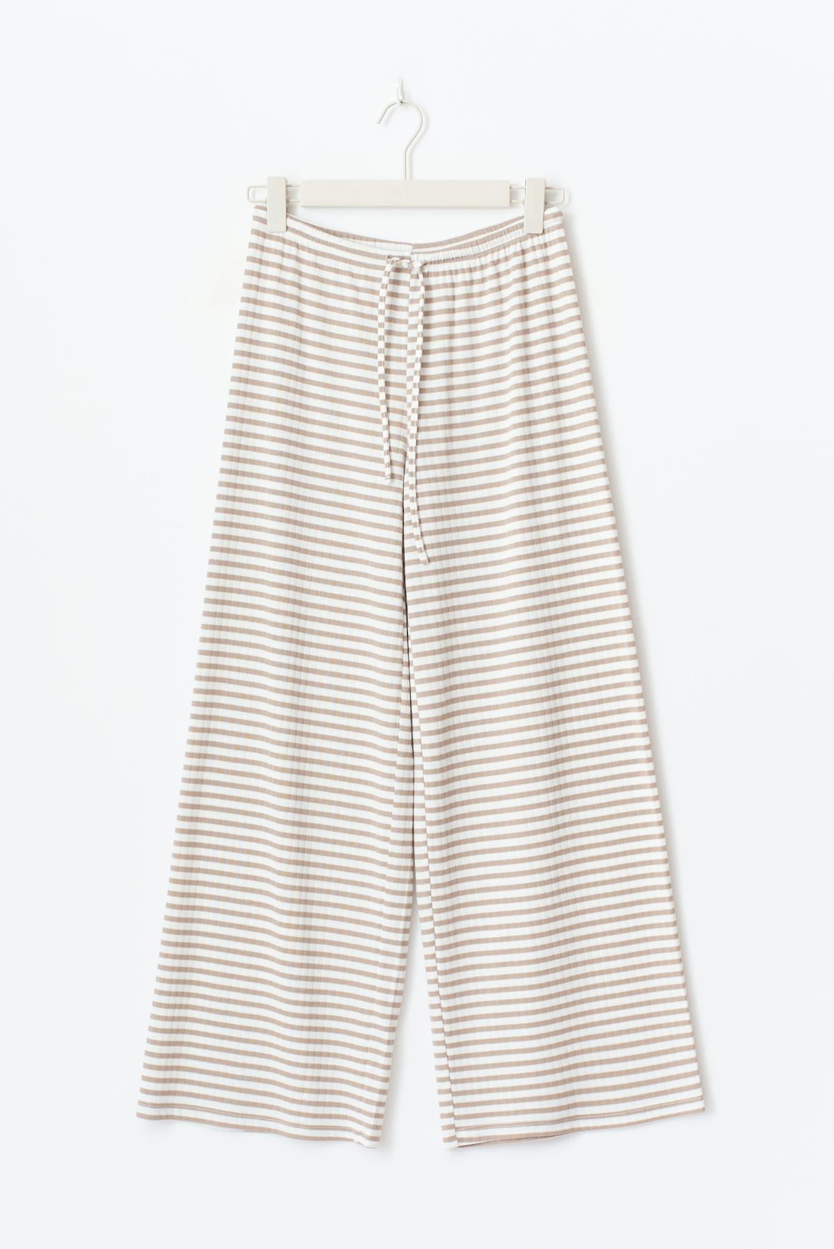 Striped soft trousers