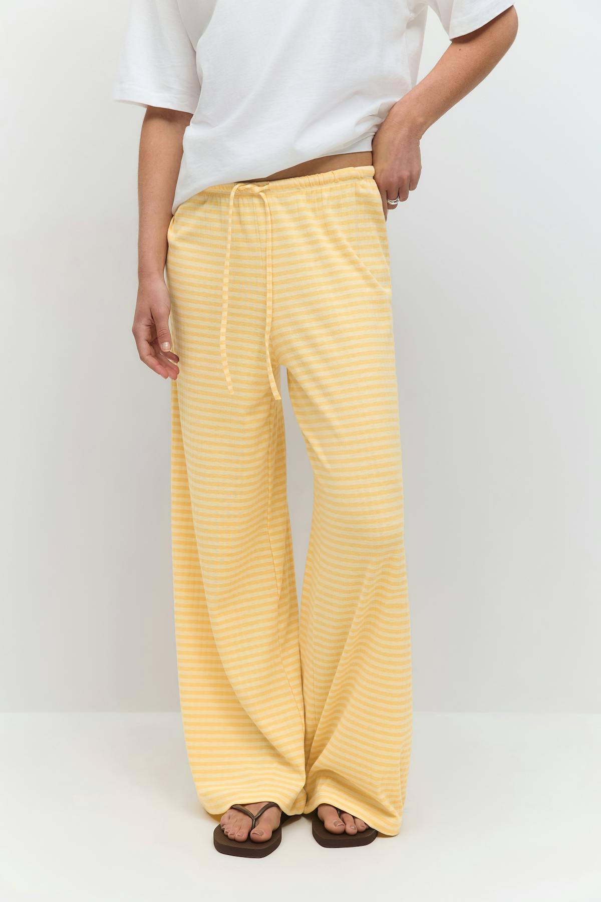 Striped soft trousers