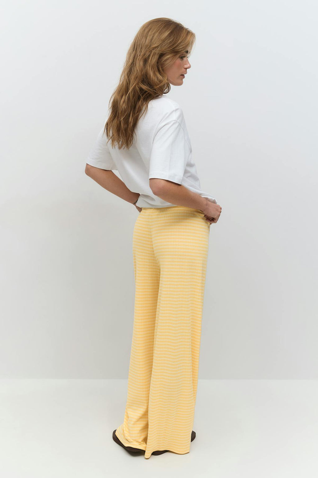 Striped soft trousers
