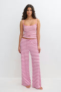 Striped soft trousers