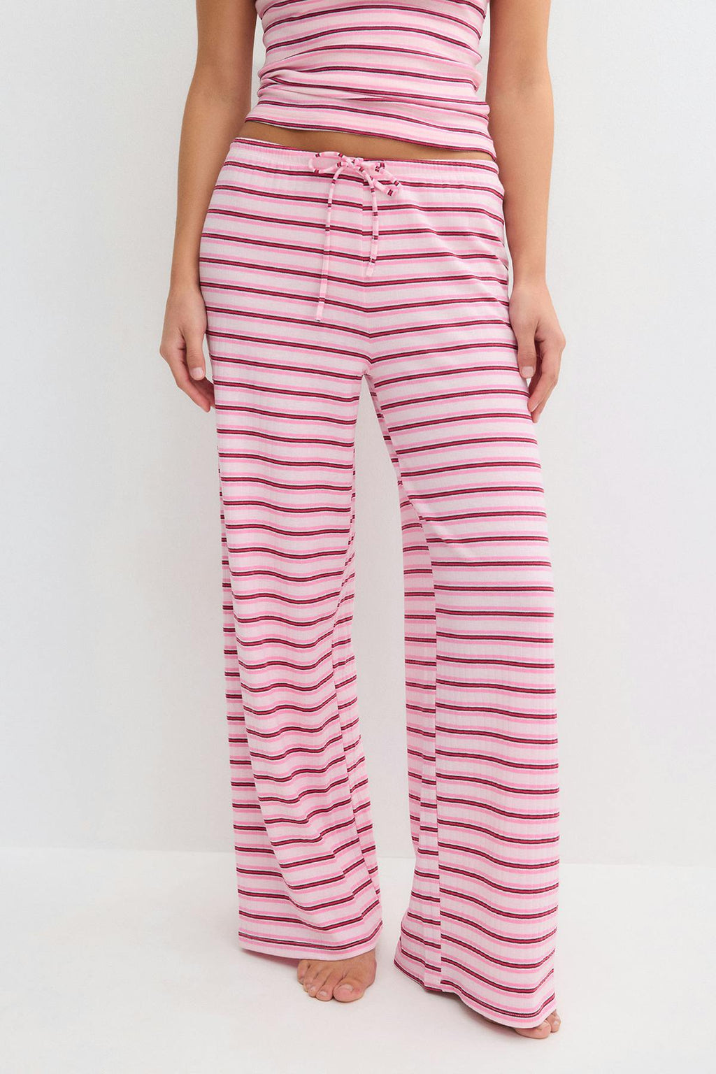 Striped soft trousers