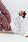 Striped soft trousers