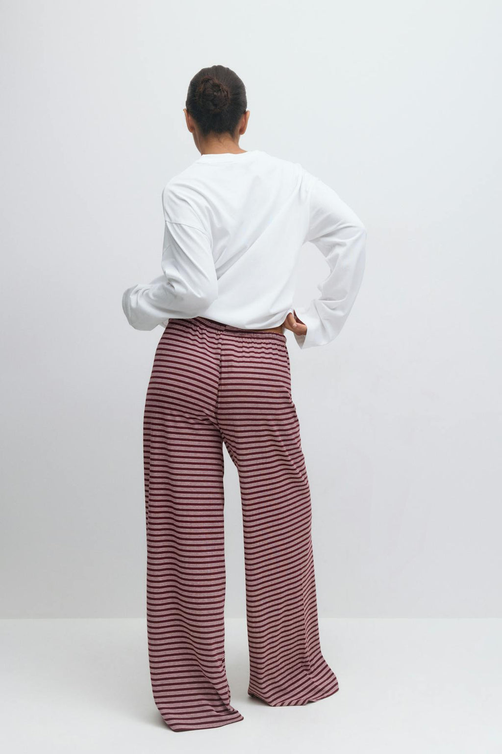 Striped soft trousers