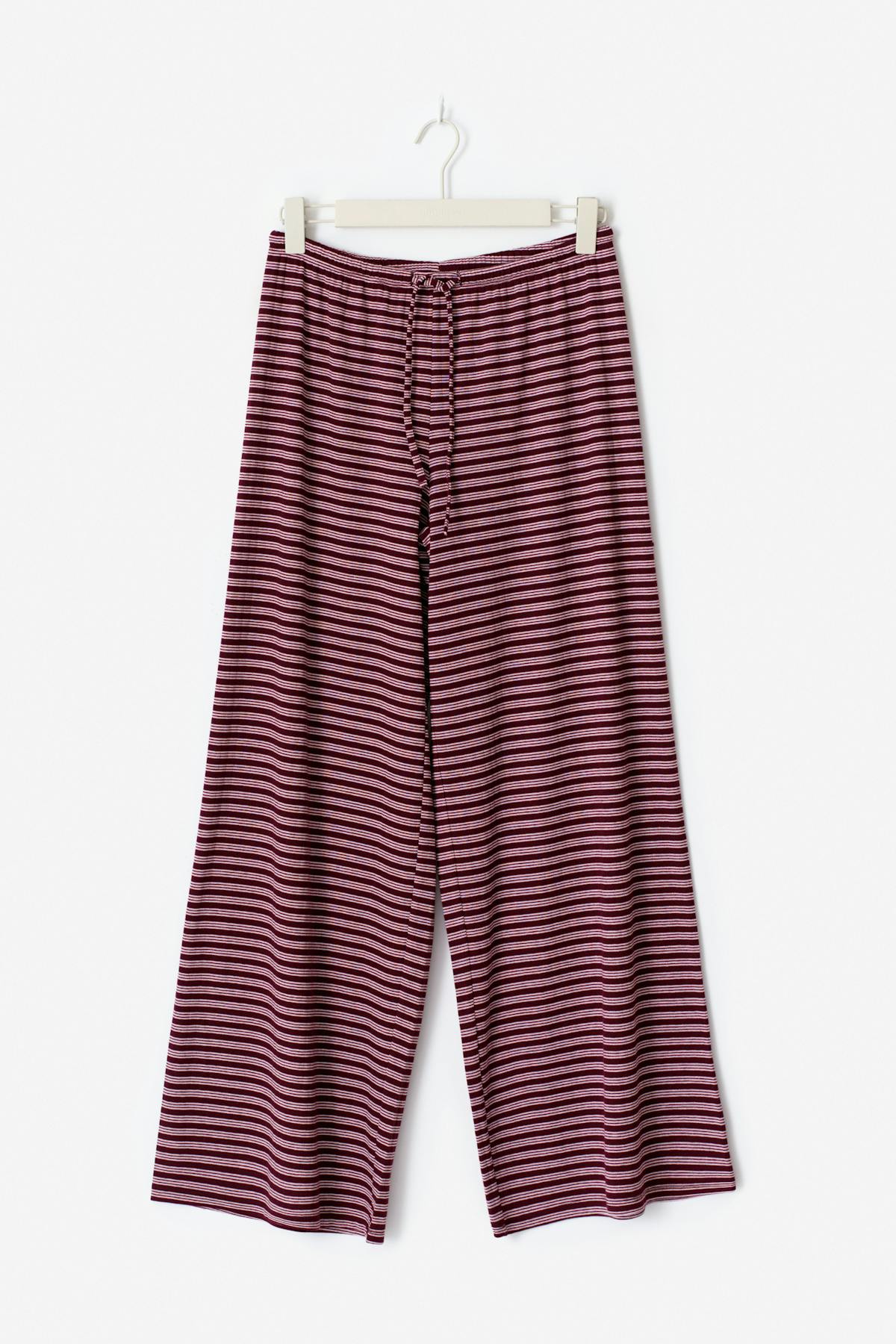 Striped soft trousers