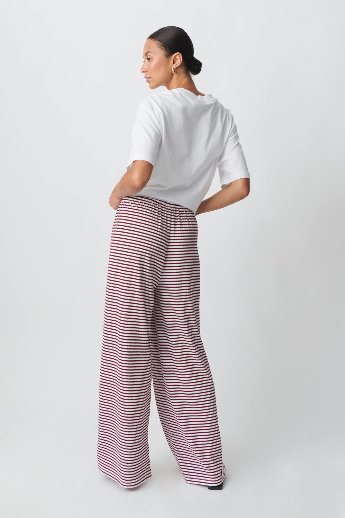 Striped soft trousers