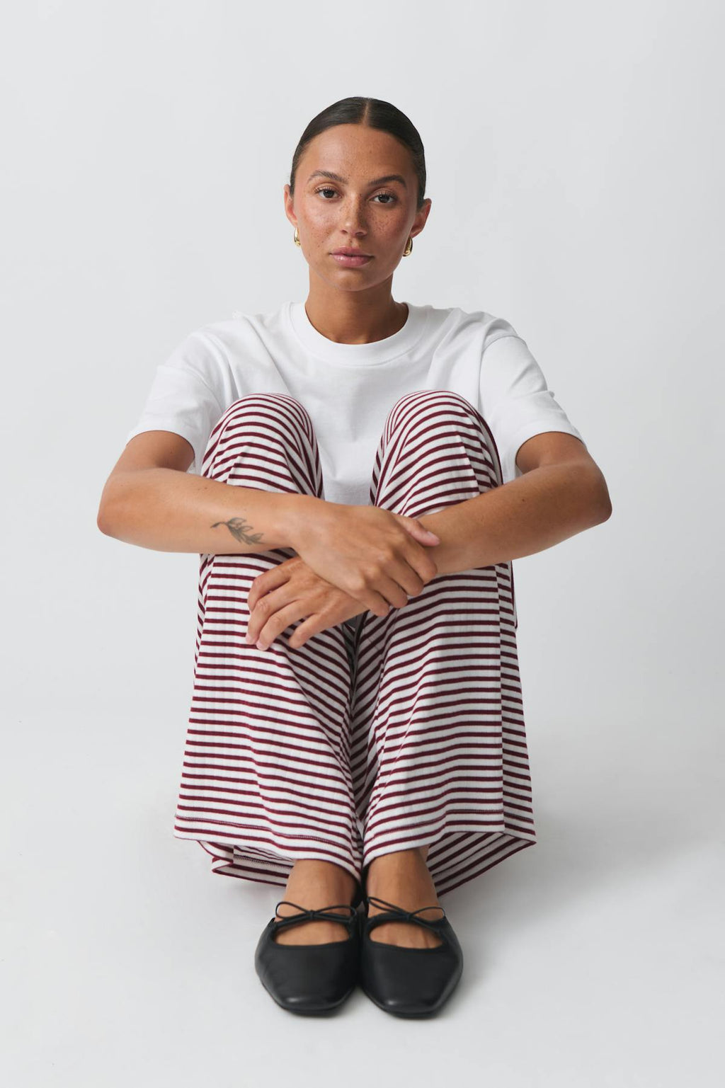 Striped soft trousers