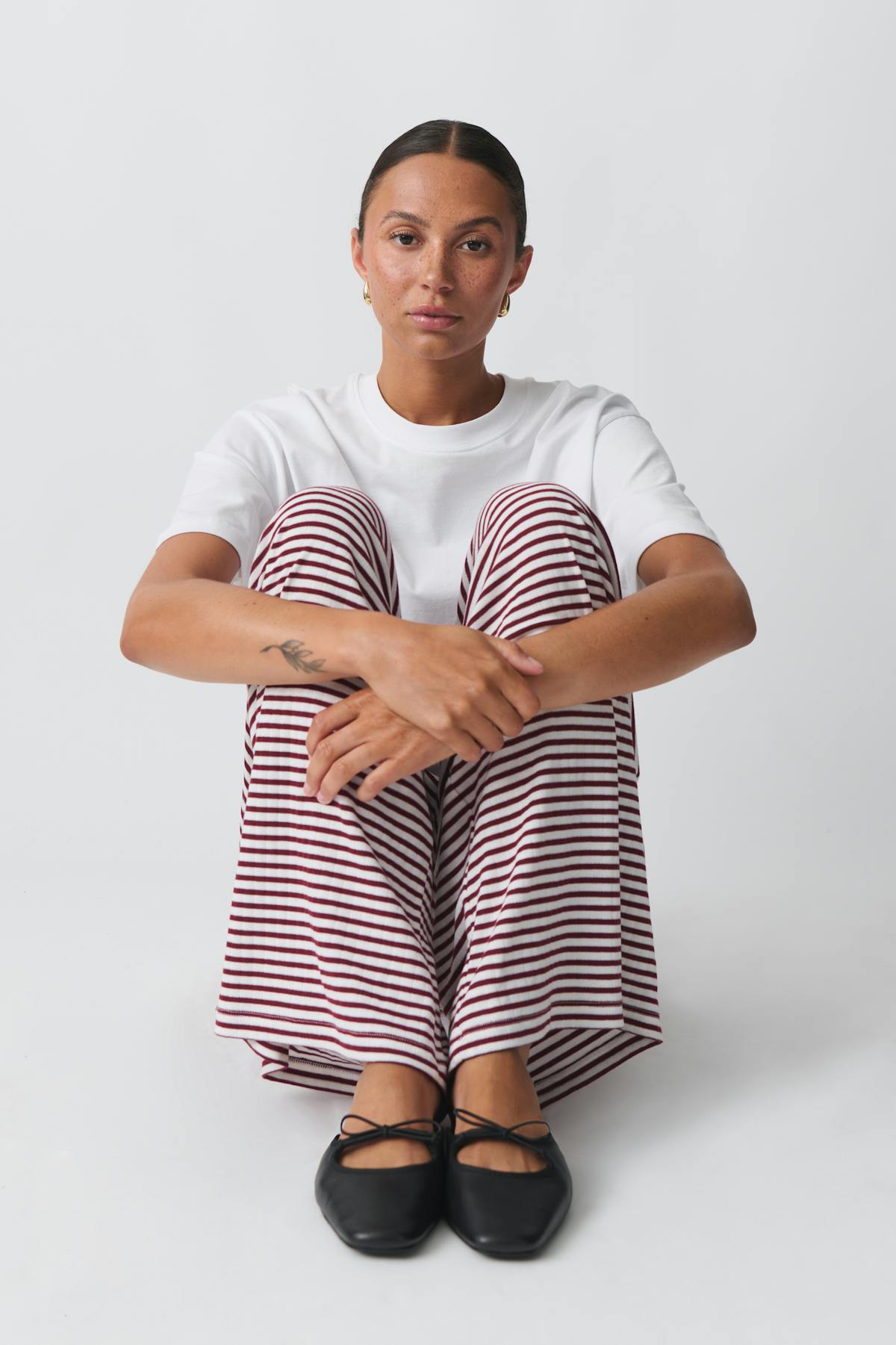 Striped soft trousers