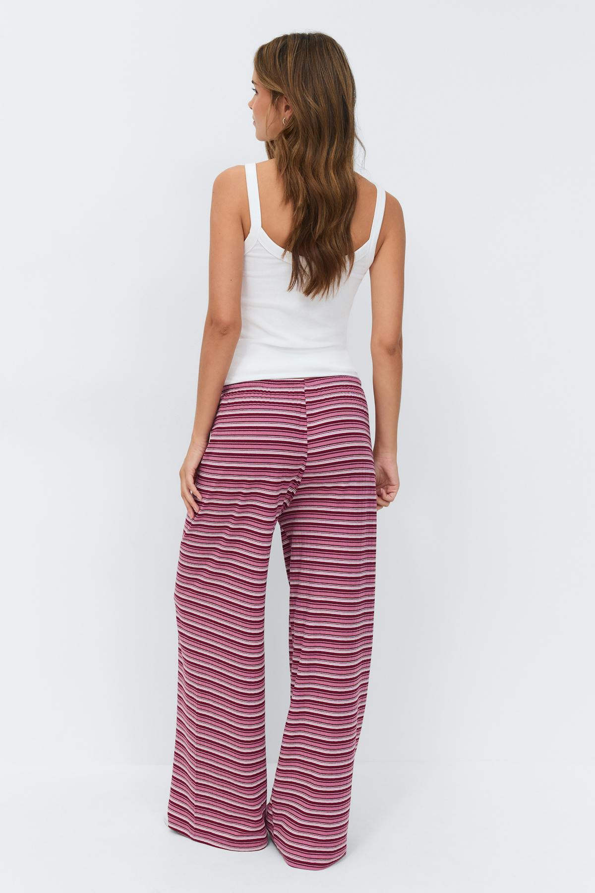 Striped soft trousers