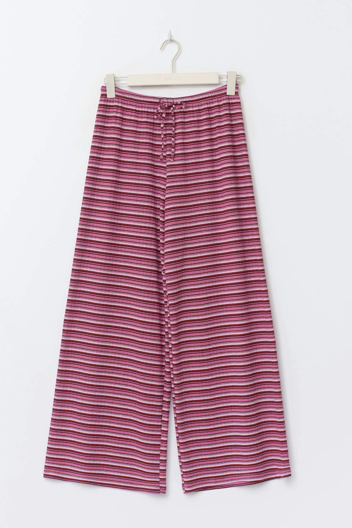 Striped soft trousers