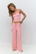 Striped soft trousers