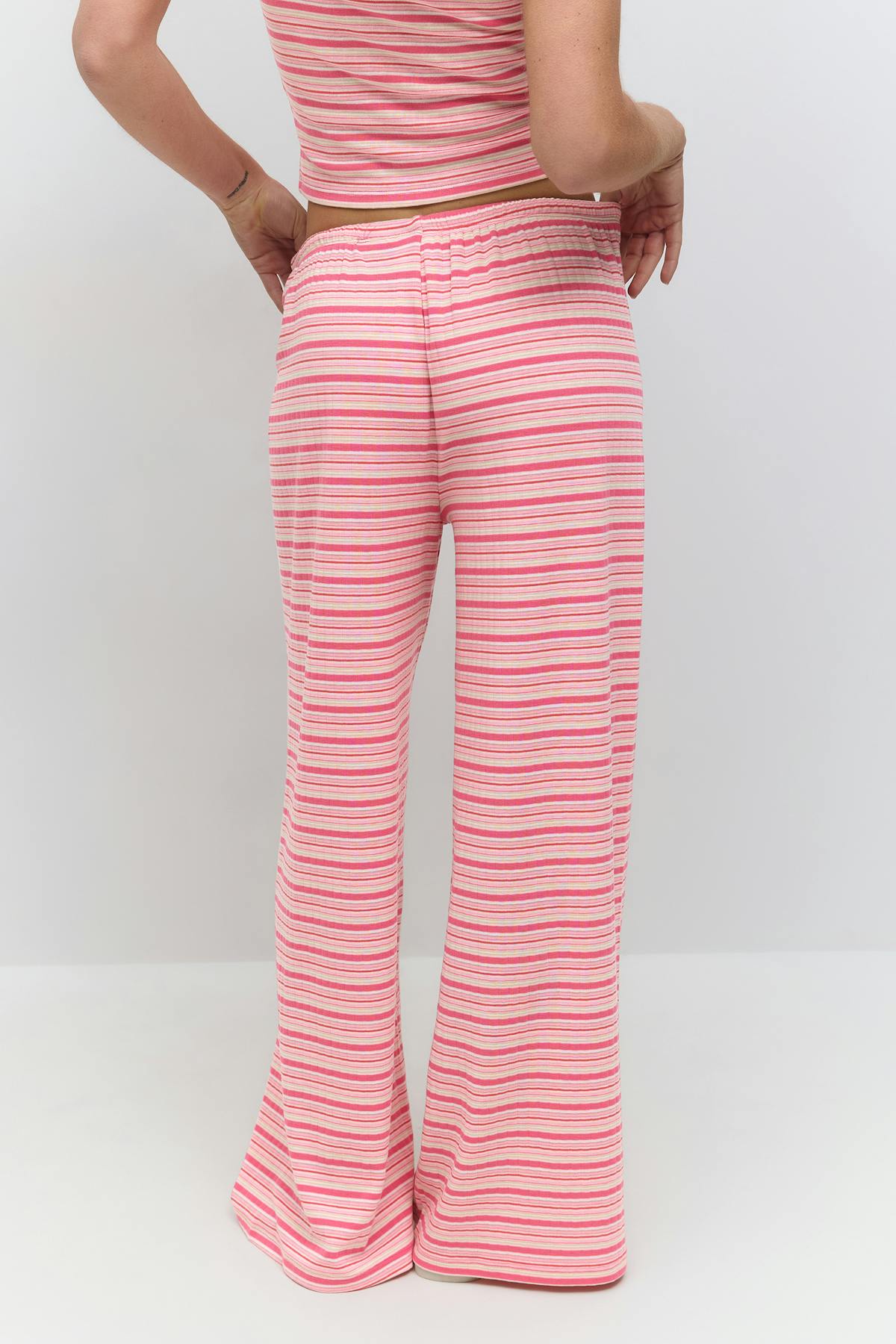 Striped soft trousers