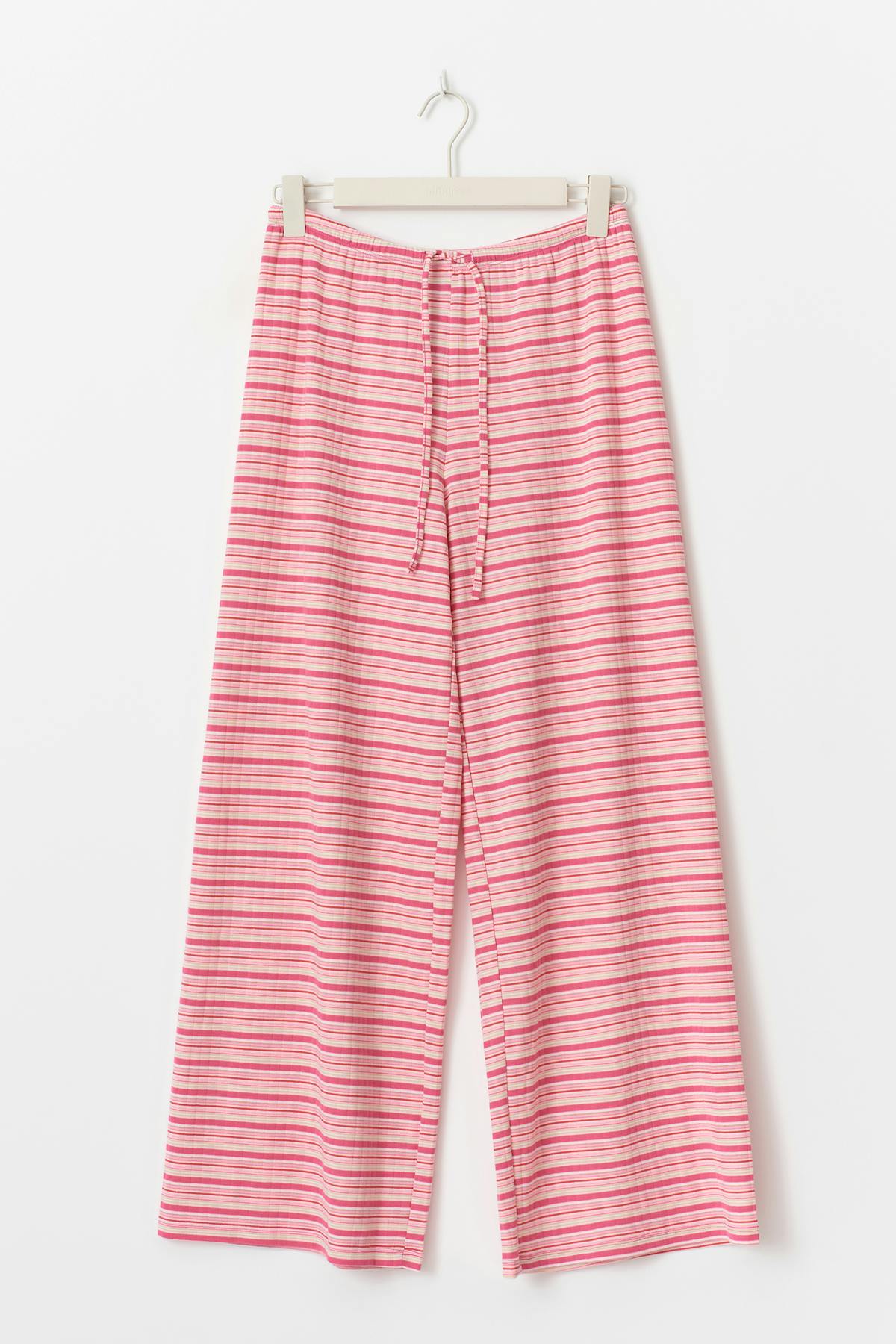 Striped soft trousers