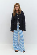 Striped soft trousers