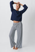 Striped soft trousers