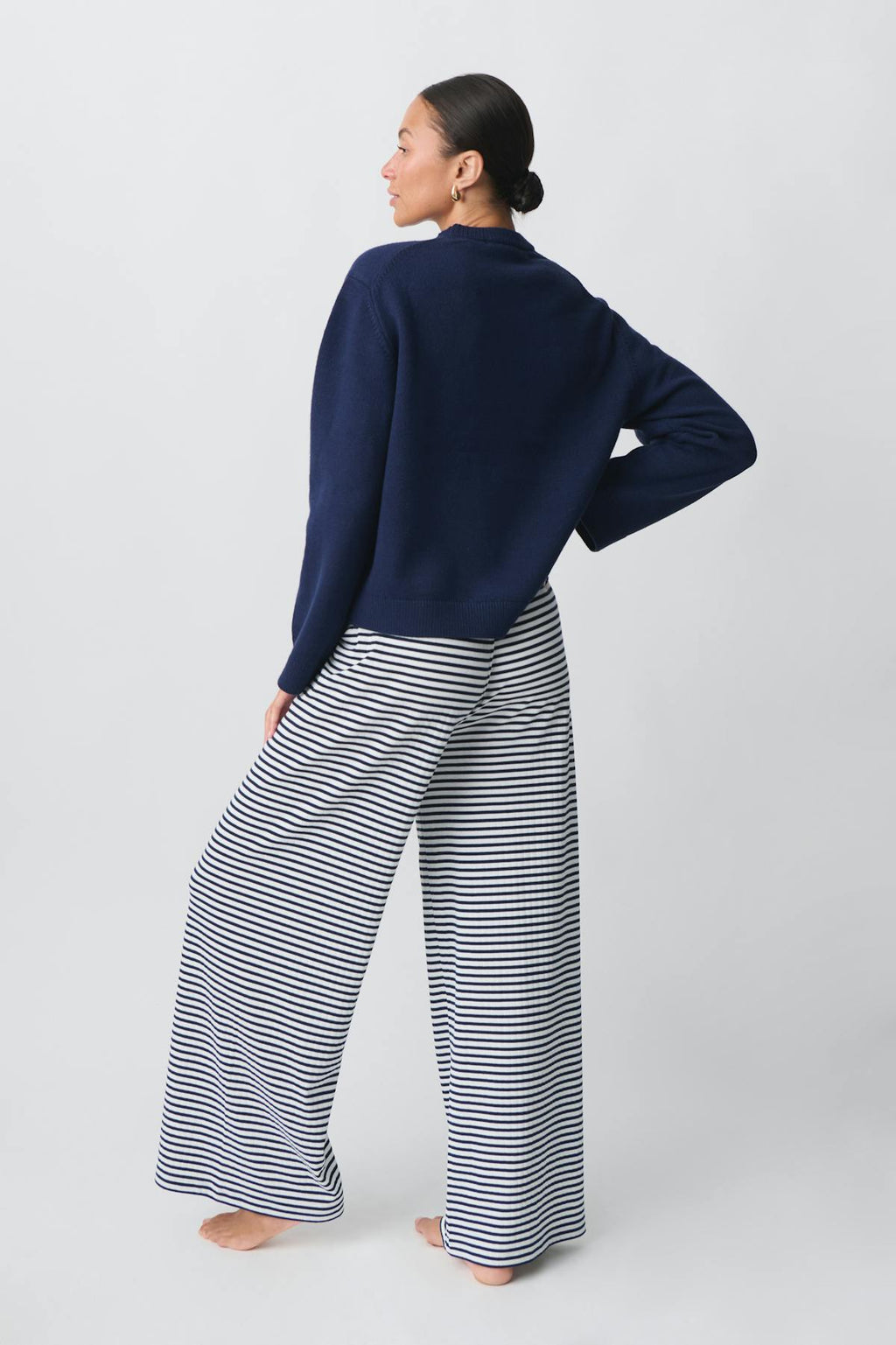 Striped soft trousers