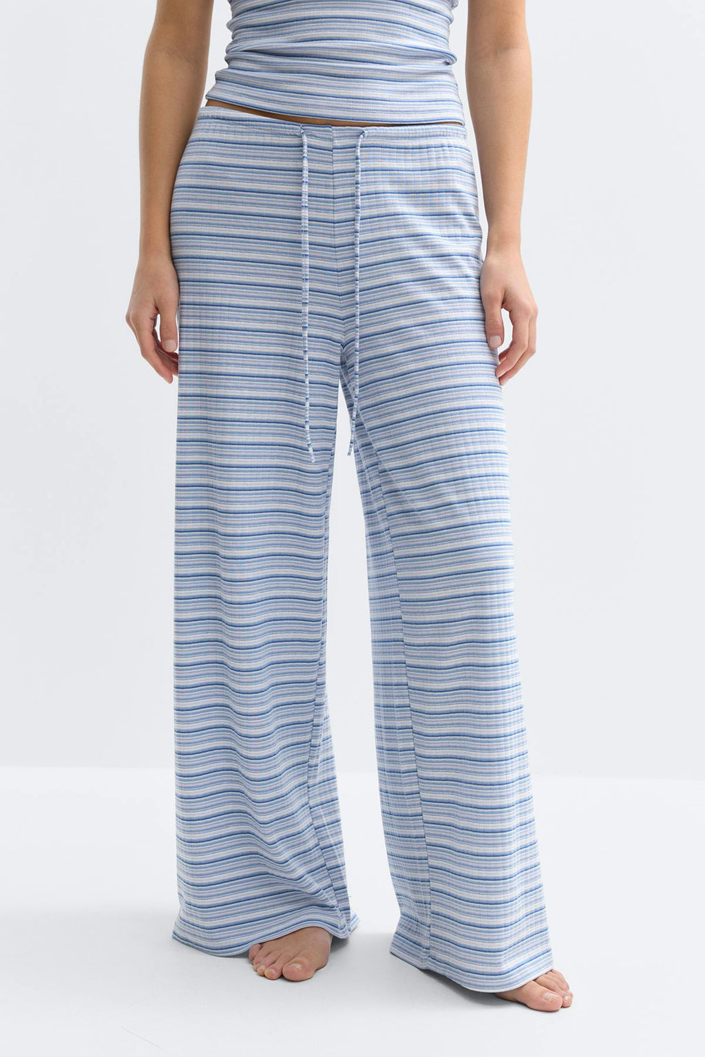 Striped soft trousers