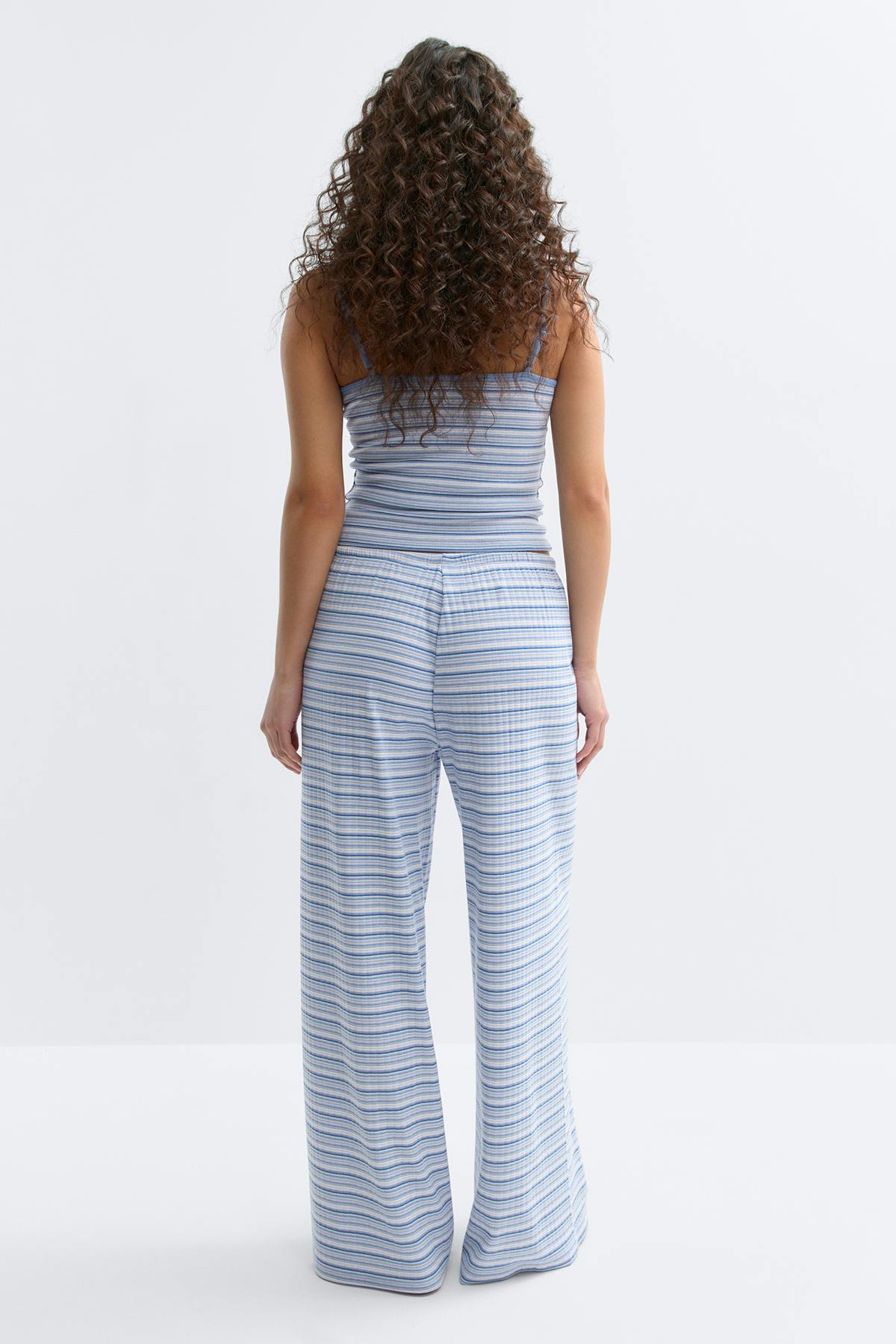 Striped soft trousers