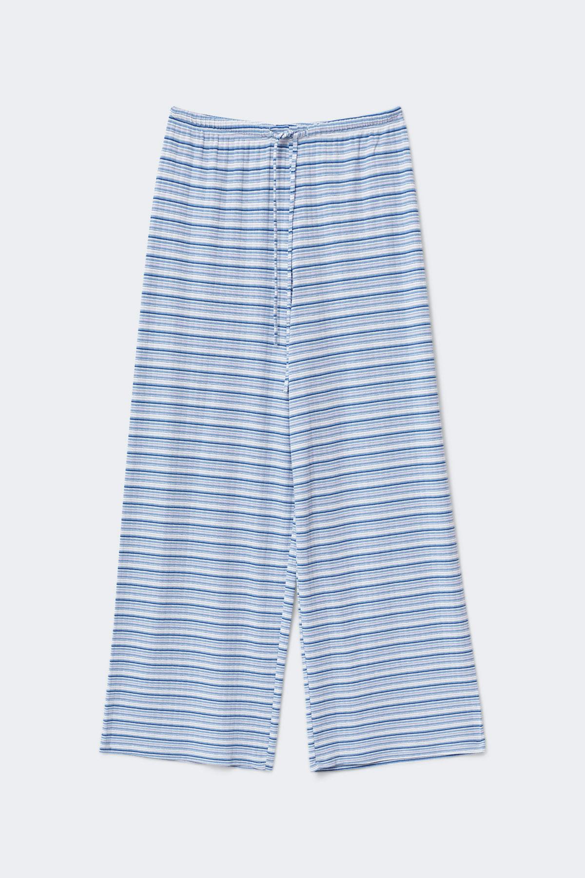 Striped soft trousers