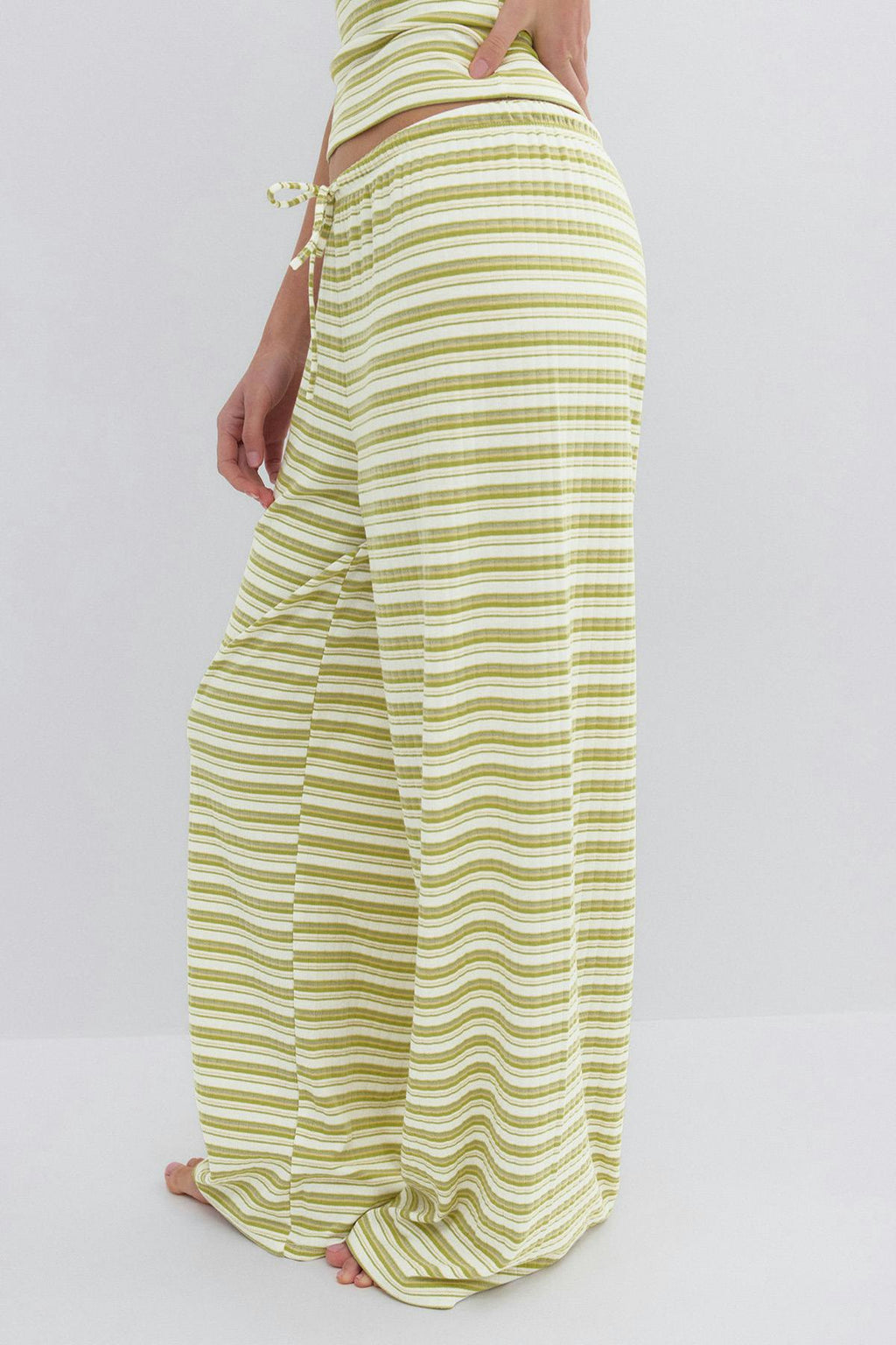 Striped soft trousers