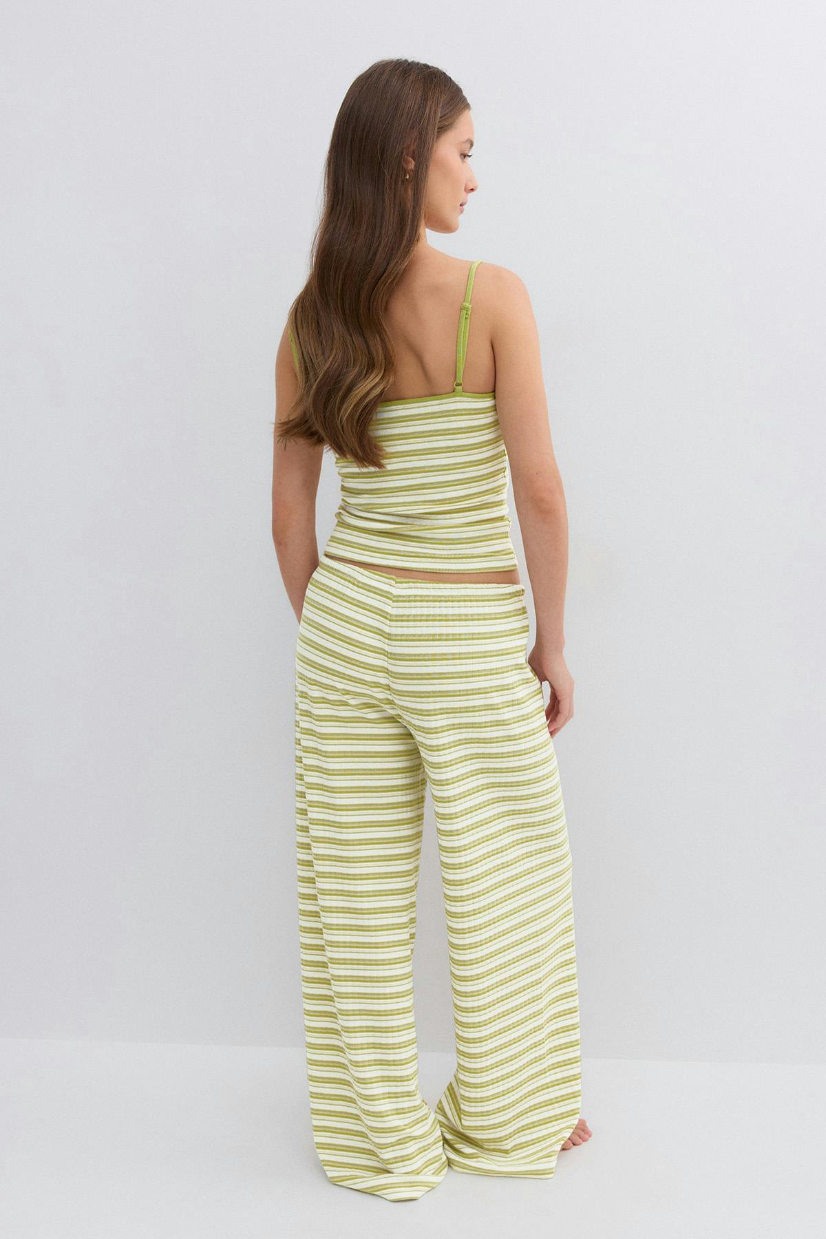 Striped soft trousers