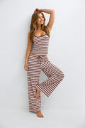 Striped soft trousers