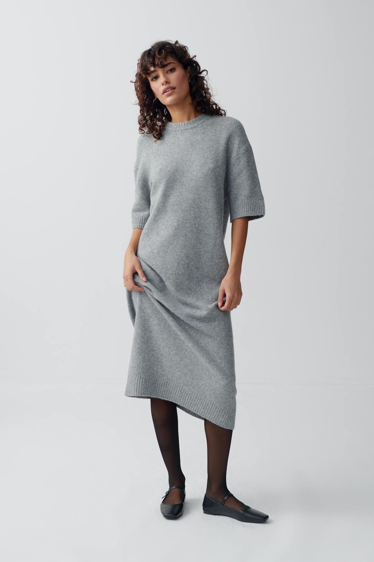 Knitted t-shirt dress
