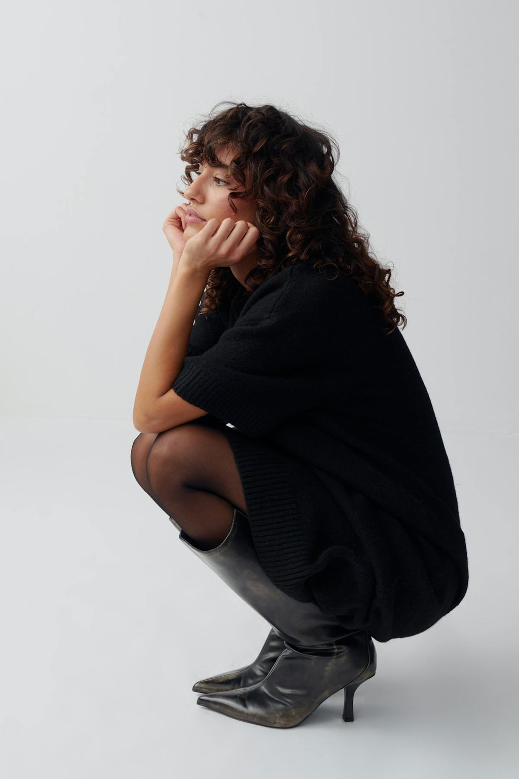 Knitted t-shirt dress